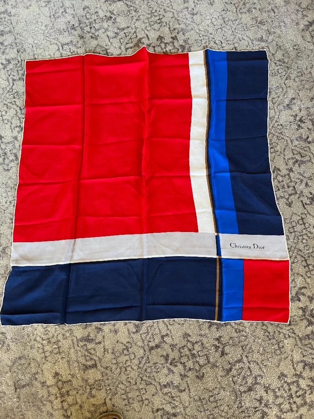 Rare Vintage Christian Dior Silk Scarf